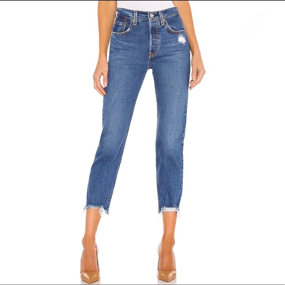 Levi’s 501 original cropped jean in Charleston Fun - Picture 3 of 10